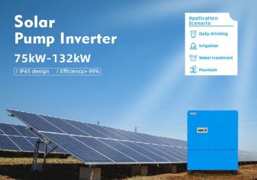 อินเวอร์เตอร์ปั๊มพลังงานแสงอาทิตย์ 132kW สำหรับการชลประทานพื้นที่เกษตรกรรมขนาดใหญ่