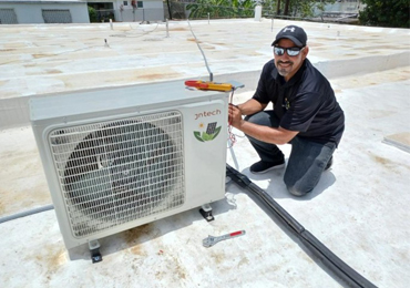 ระบบเครื่องปรับอากาศพลังงานแสงอาทิตย์ 24000btu ในเปอร์โตริโก