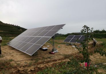 ระบบปั๊มพลังงานแสงอาทิตย์ 7.5kw ใน SuiDe, Shaanxi